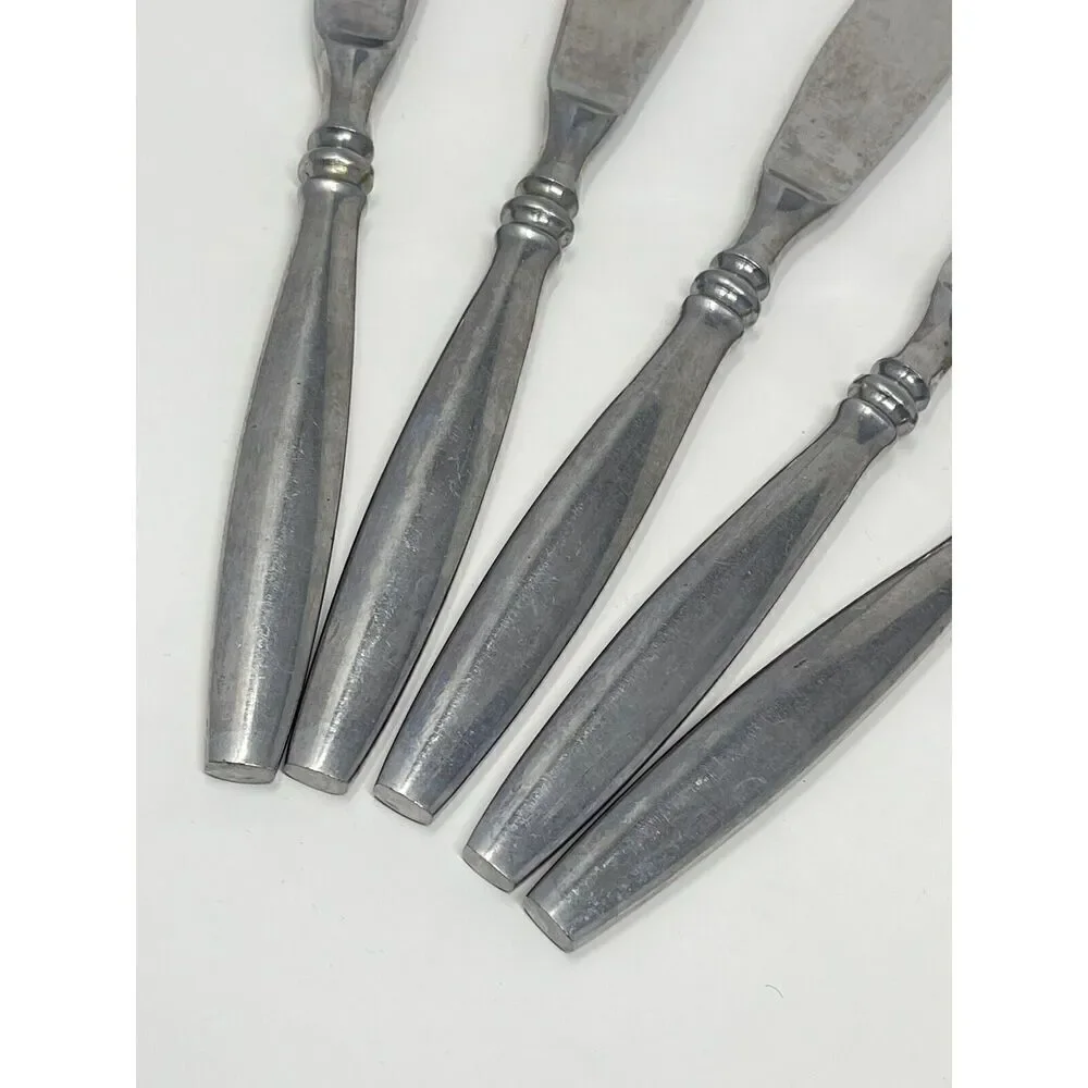 Reed & Barton Rebacraft Japan Stainless Perth Dinner Knife 8 3/8” Set Of 5